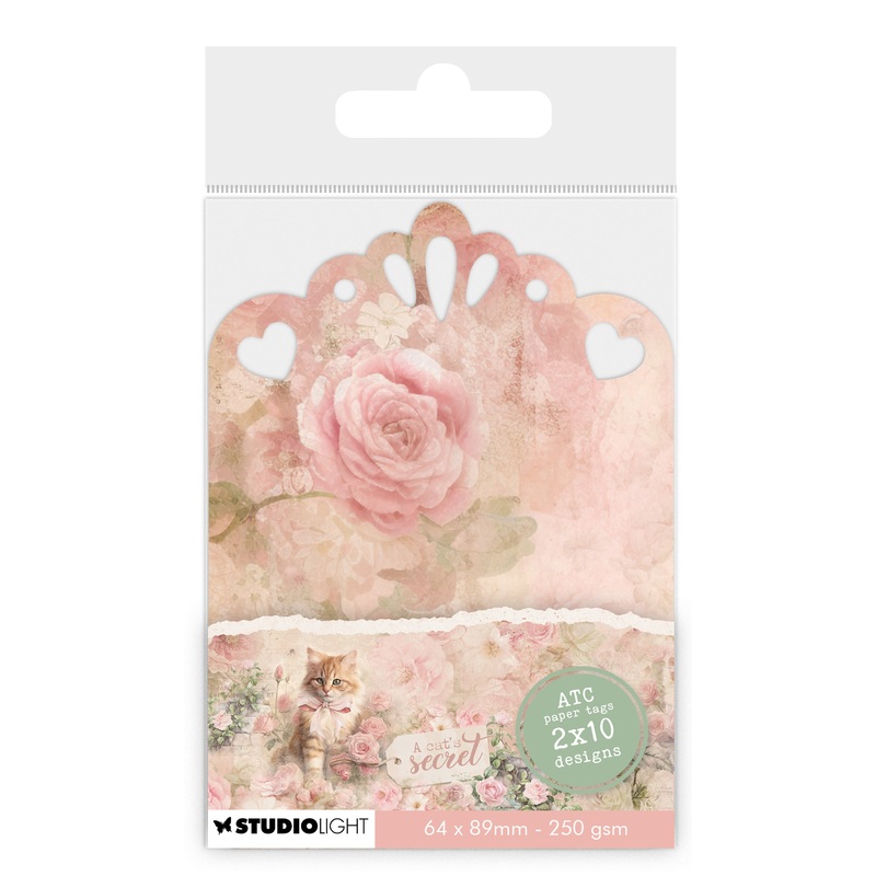 Studio Light A Cat’s Secret – Tags ATC 250gsm