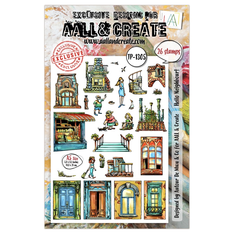 #TP-1305 – A5 Stamp Set – Hello Neighbour!
