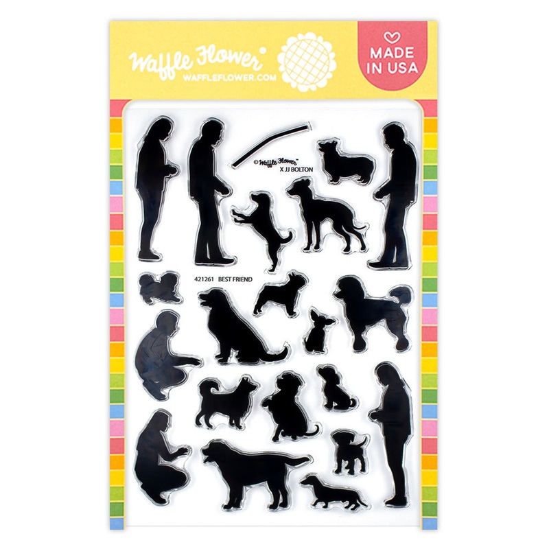 Waffle Flower Clear Stamp, Best Friend