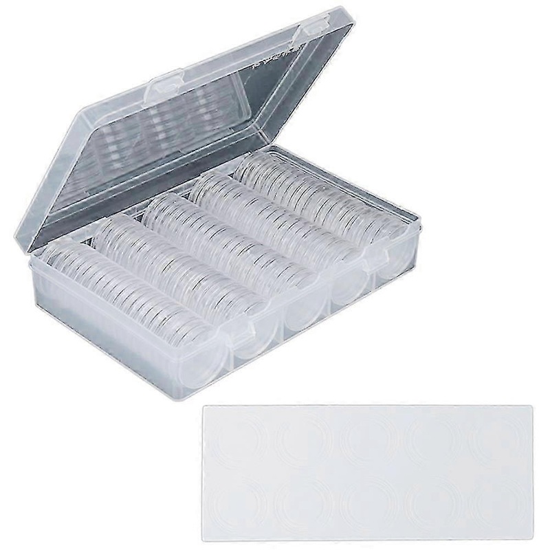 30 mm Coin Capsules – Round Coin Holder Cases with 6 Sizes & Protect Gasket
