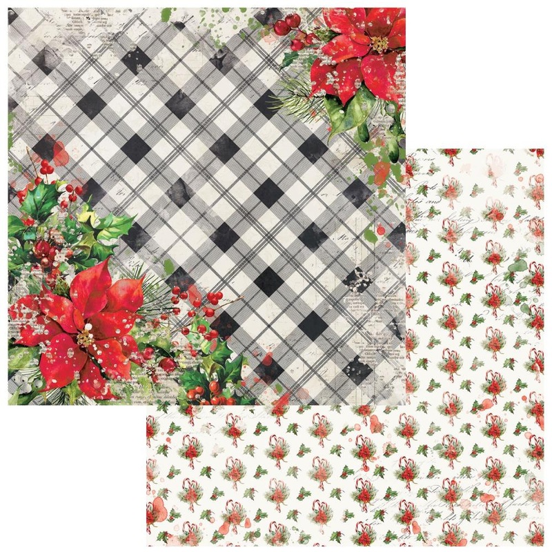 49 and Market Christmas Spectacular Double-Sided Cardstock 12X12 Homespun