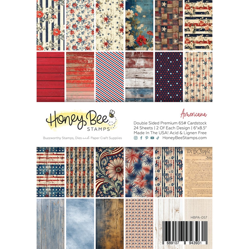 Americana Paper Pad 6×8.5 – 24 Double-Sided Sheets