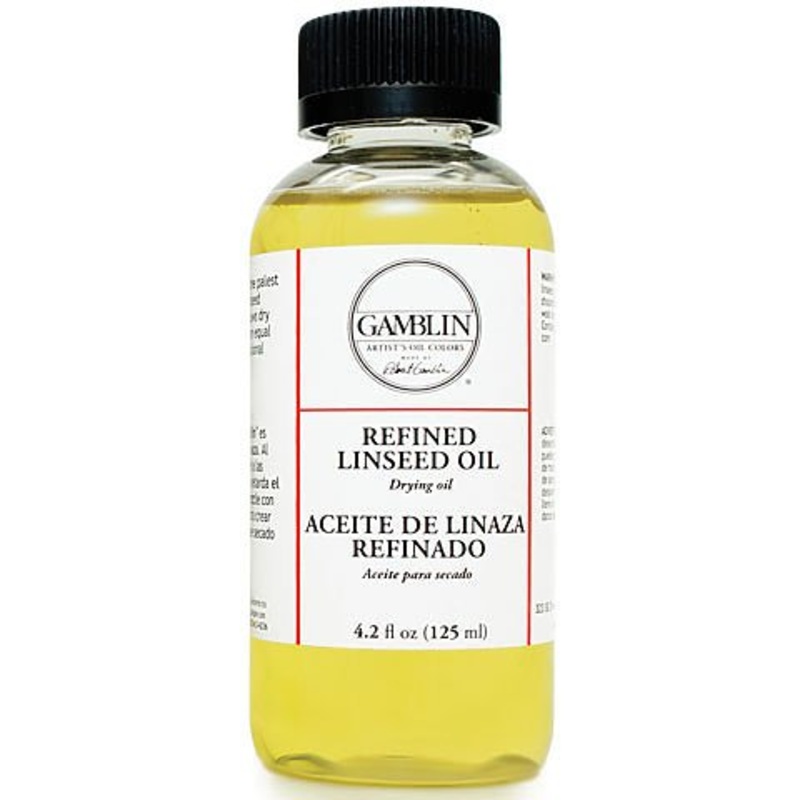 Gamblin Refined Linseed Oil, 8.5 oz.