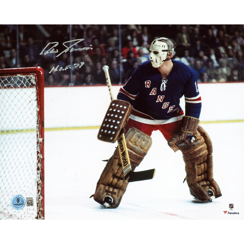 Rangers Eddie Giacomin HOF 87 Authentic Signed 8×10 Horizontal Photo BAS 2