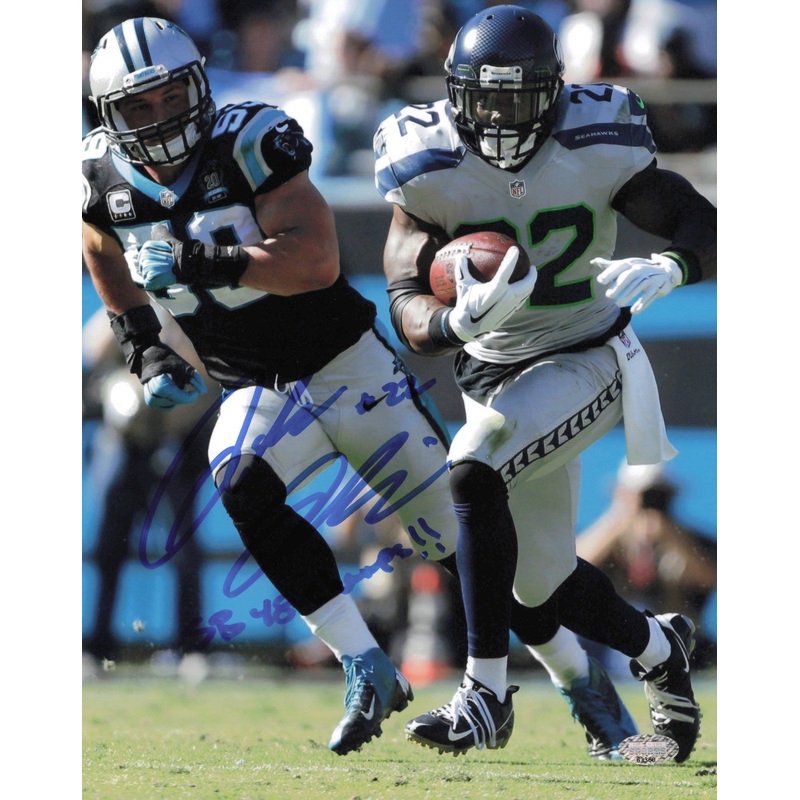 Robert Turbin Autographed Signed 8×10 Photo Seattle Seahawks MCS Holo #63360