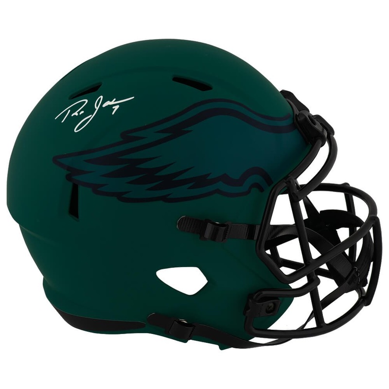 Ron Jaworski Signed Eagles RAVE Riddell Full Size Replica Helmet -(SCHWARTZ COA)