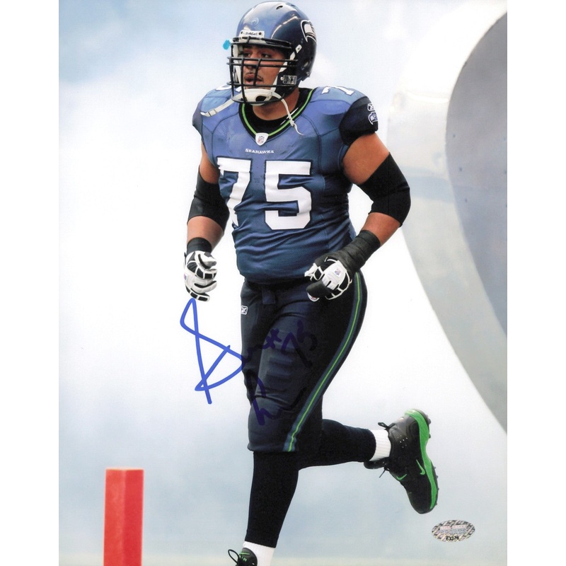 Sean Locklear Autographed Signed 8×10 Photo Seattle Seahawks MCS Holo #63376