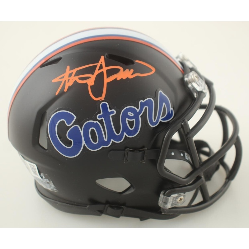 Steve Spurrier Signed Throwback Speed Mini Helmet (Beckett) Ex Florida Gators QB