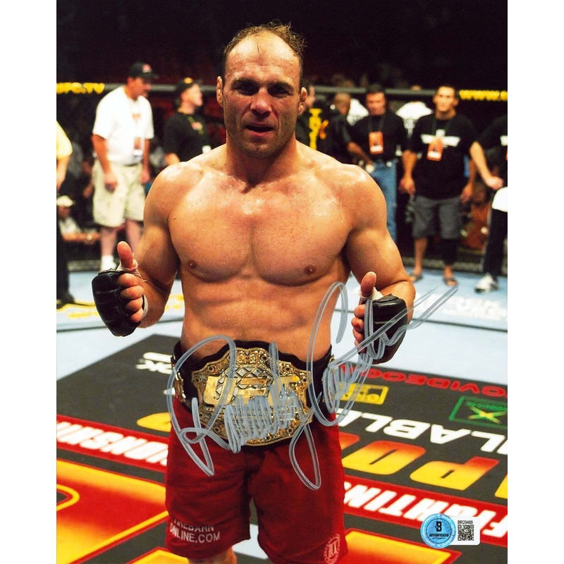 UFC Randy Couture Authentic Signed 8×10 Vertical Photo BAS #BR29488