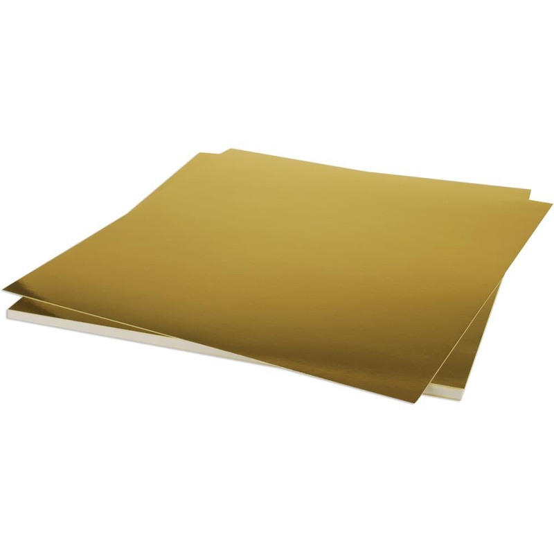 Bazzill Foil Cardstock 12X12 Gold