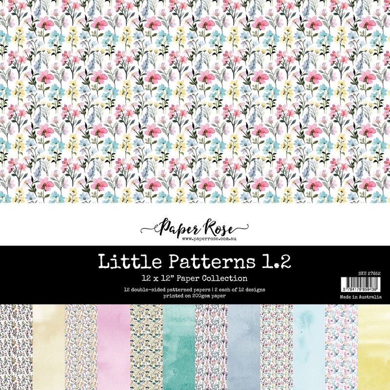 Paper Rose 12X12 Paper Collection, Little Patterns 1.2