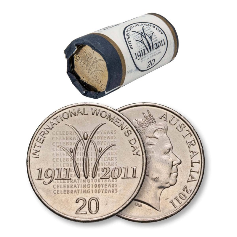 RAM 2011 20c International Women’s Day Mint Roll (20 Uncirculated coins)