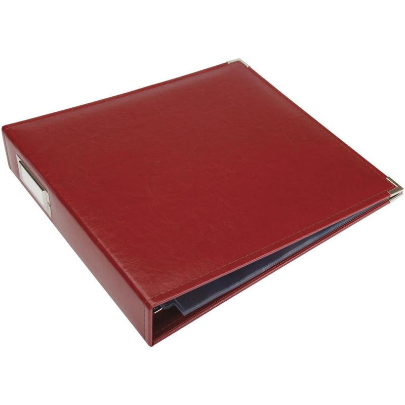 We R Classic Leather D-Ring Album 12X12 Wine