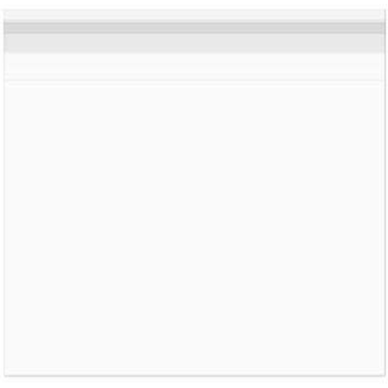 Crystal Clear Flap Seal Bags, 12 7/16 x 13 + Flap