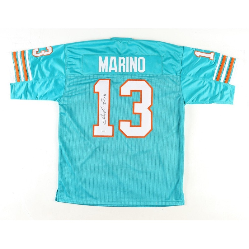 Dan Marino Signed Miami Dolphins Jersey (JSA) 9xPro Bowl Q.B / HOF 05 / 1984 MVP