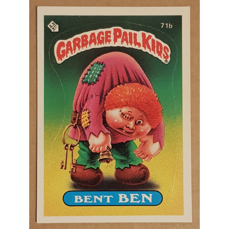 Garbage Pail Kids Original Series 2 #71b – Bent Ben Sticker Set (1st Print/Matte)
