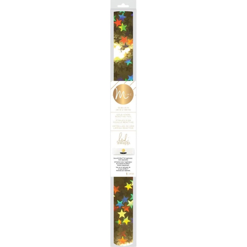 Heidi Swapp Minc Reactive Foil 12.25 Gold Stars 6′ Roll