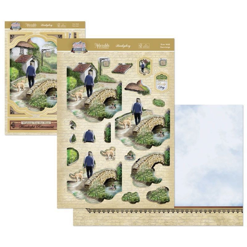 Hunkydory Crafts Sports & Hobbies Deco-Large Set – River Walks
