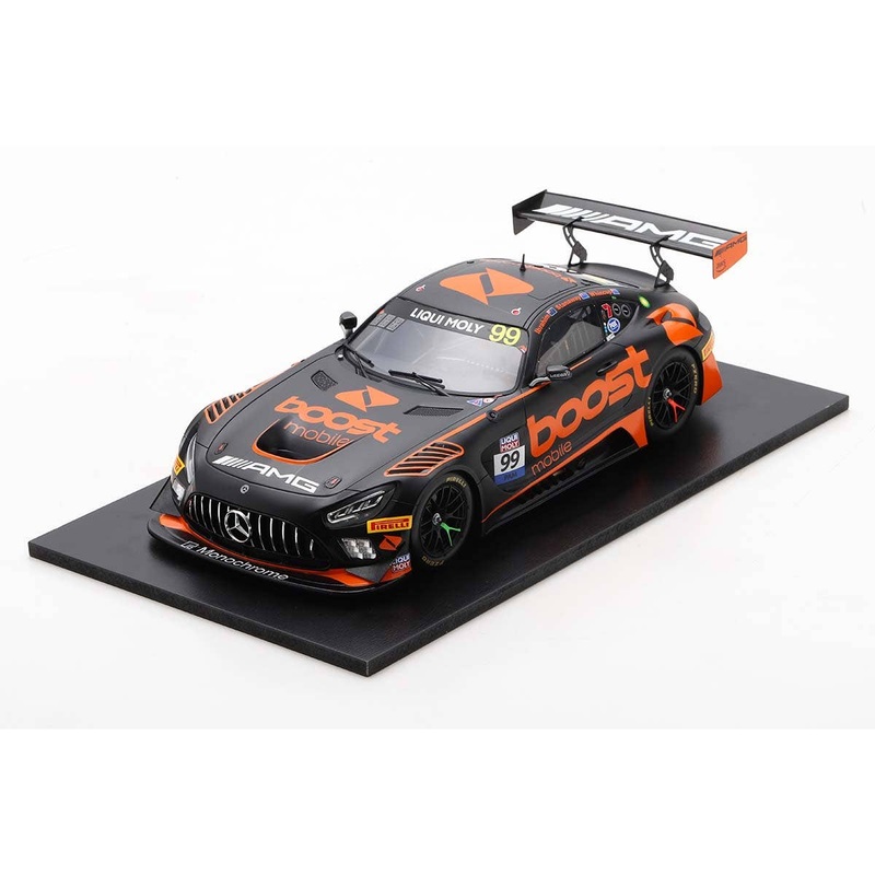 Mercedes-AMG GT3 No.99 Boost Mobile Racing – 10th Bathurst 12H 2023 – J. Whincup – R. Stanaway – J. Ibrahim – 1:18 Scale Resin Model Car