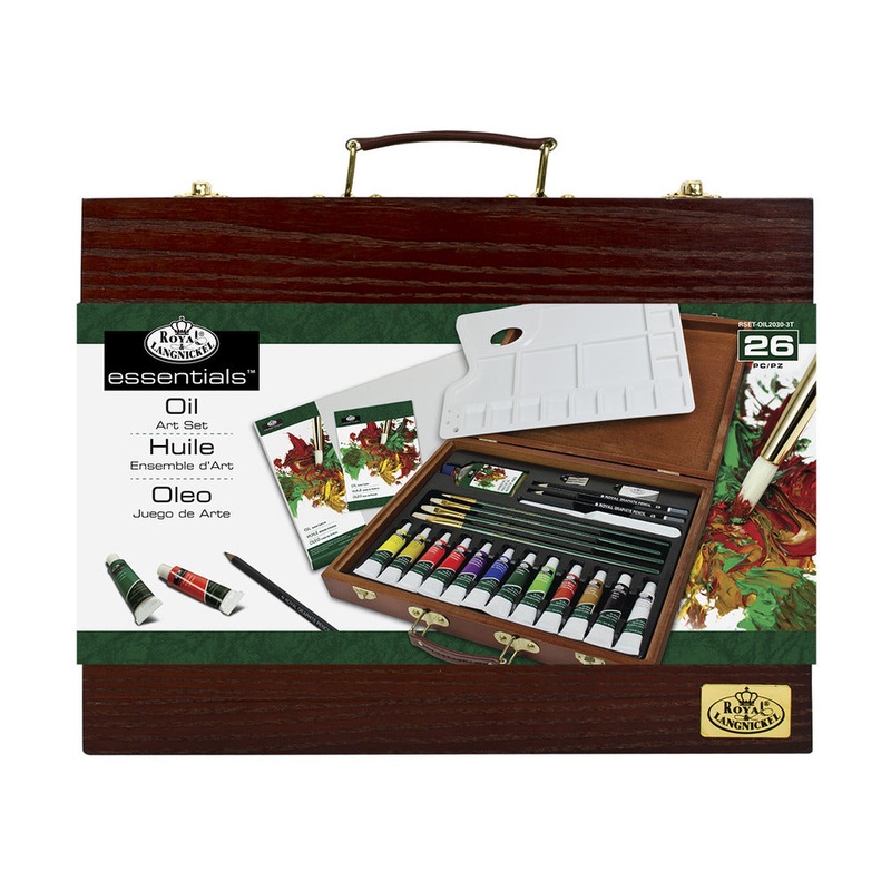 Royal & Langnickel Essentials Artist Canvas Box Art Set, Oil Color (26pc)