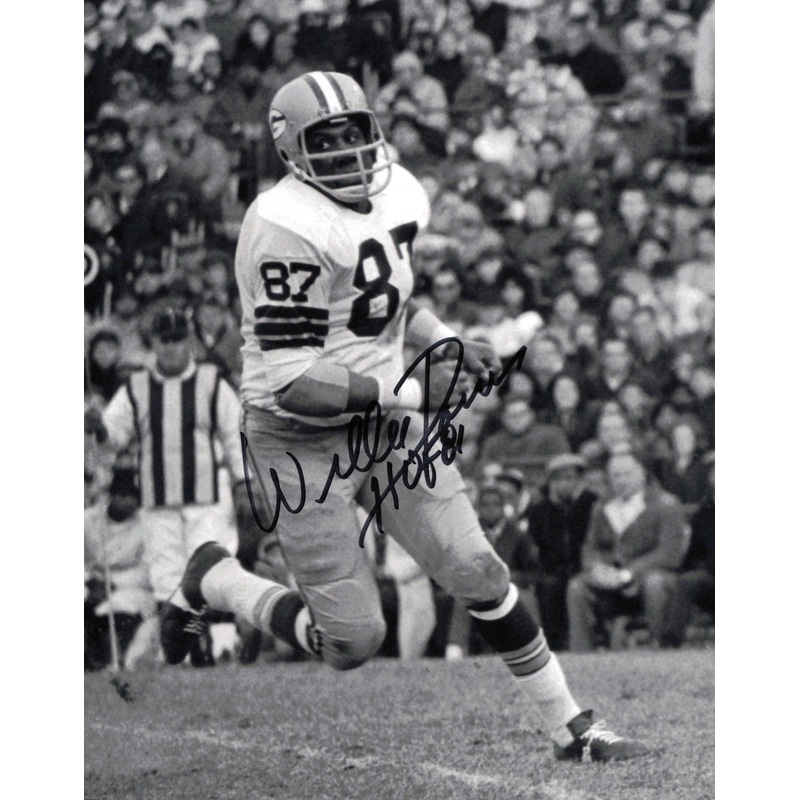 Willie Davis Autographed 8×10 Photo Green Bay Packers HOF 81 SKU #245954