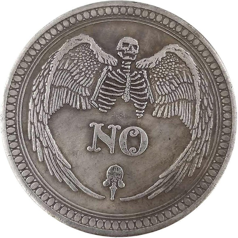 Yes No Challenge Coin, Zinc Alloy Yes No Coins Flipping Challenge Coin Souvenir Commemorative Coins Yes Or No Decision, Resistant, Anti Rust, Durable