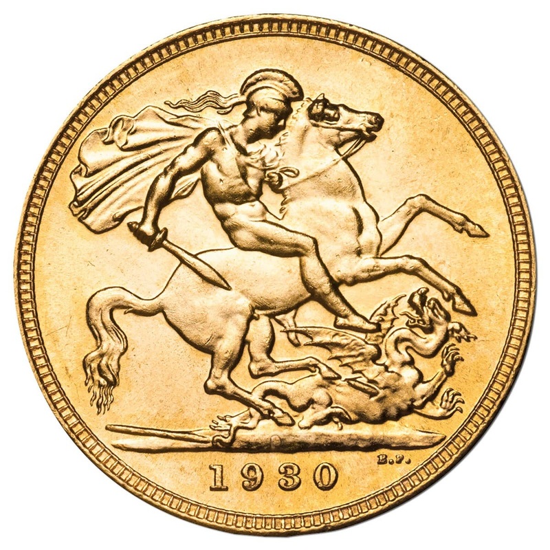 1930 Perth George V Modified Portrait Sovereign Uncirculated