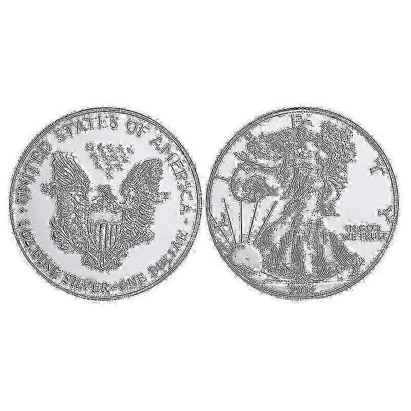2pcs Commemorative Coins Liberty Commemorative Coins Steel Collection Coins