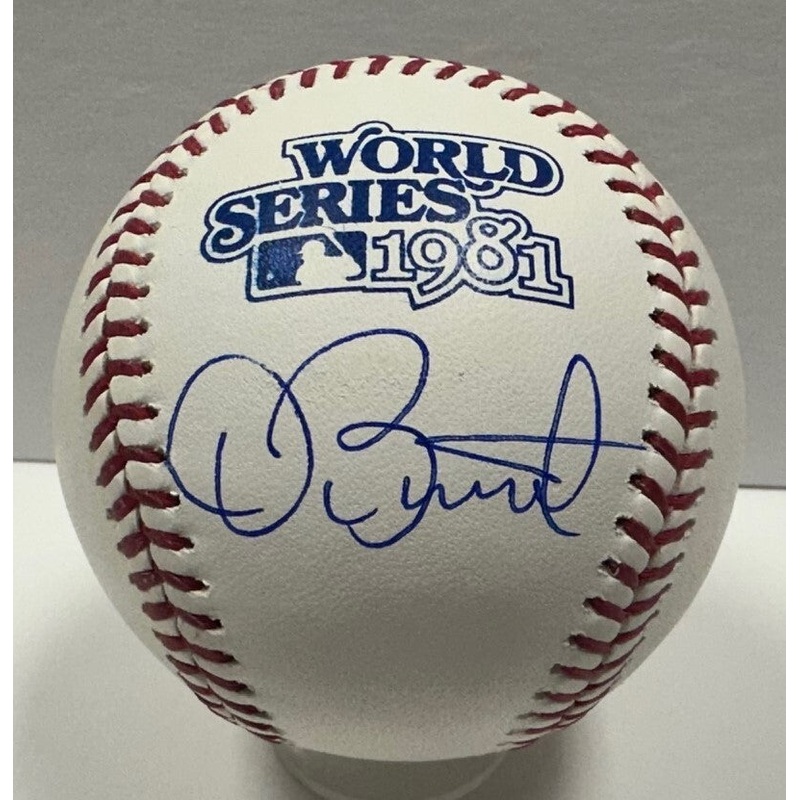 Athletics DAVE STEWART Signed MLB 1981 World Series LOGO Baseball AUTO – BAS