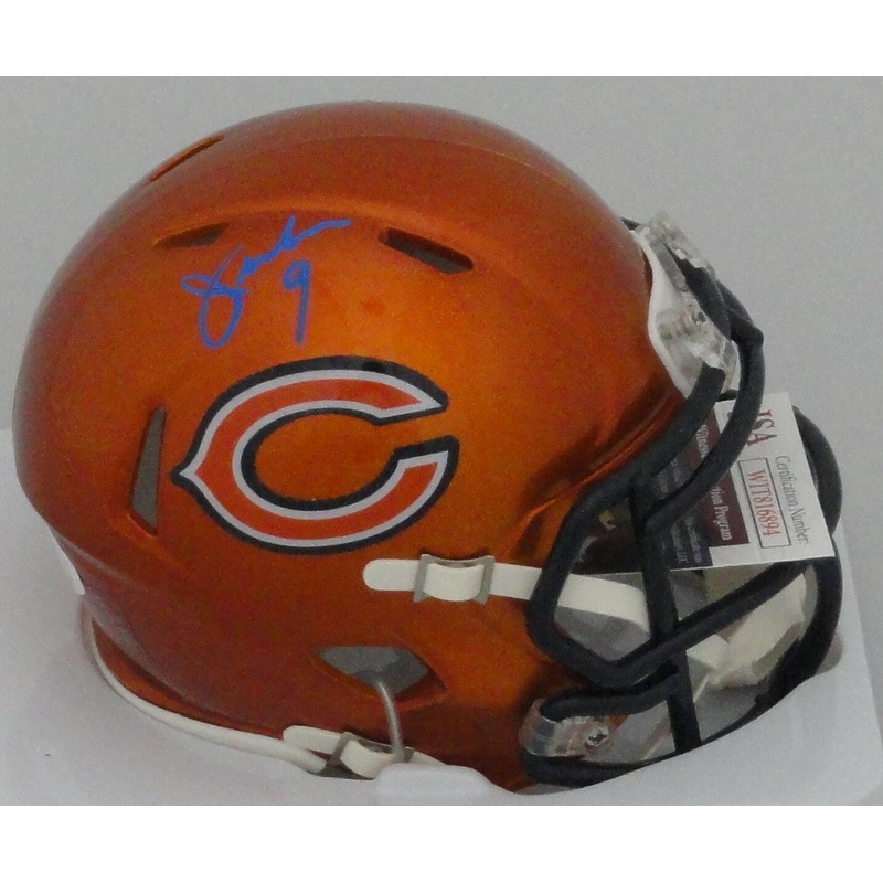 Bears Super Bowl Champ JIM McMAHON Signed Riddell FLASH Mini Helmet AUTO – JSA