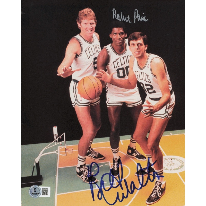 Bill Walton & Robert Parish Autographed 8×10 Photo Celtics Beckett QR #BS30286