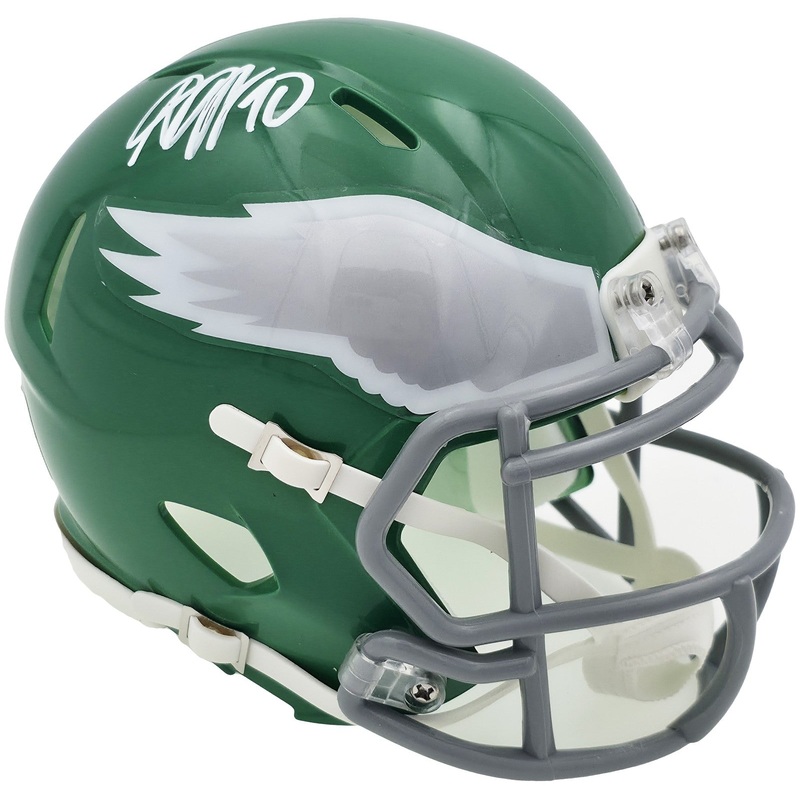 DESEAN JACKSON AUTOGRAPHED EAGLES 2023 KELLY GREEN MINI HELMET BECKETT 243640