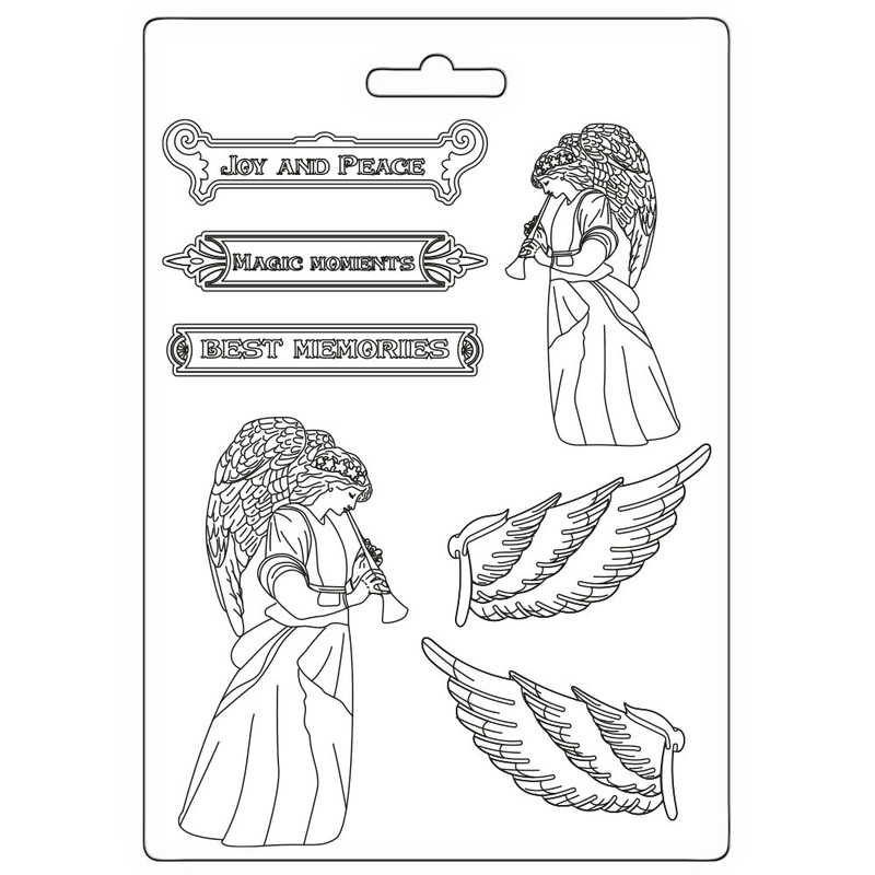 Stamperia Soft Mould A5 Angel And Wings