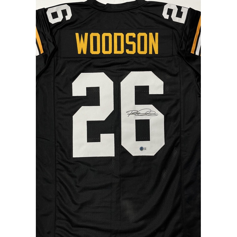 Steelers Hall of Famer ROD WOODSON Signed Custom Replica Black Jersey AUTO – BAS