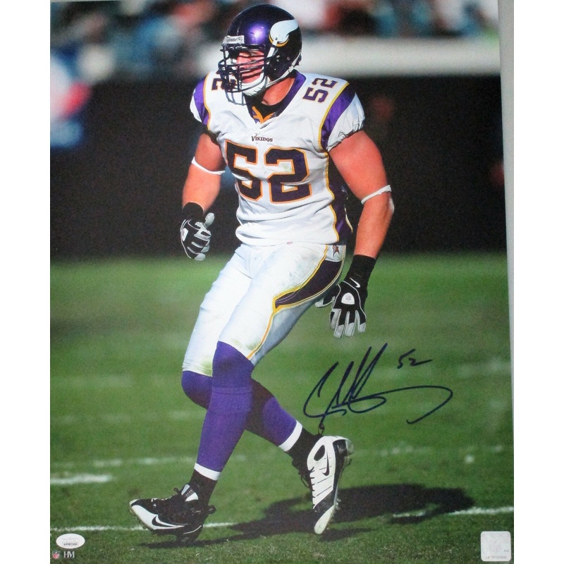 Vikings CHAD GREENWAY Signed 16×20 Photo #2 AUTO -1st Rnd Pick – 2xPro Bowl JSA