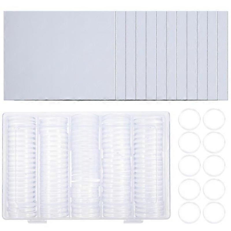 1 Set of Coins Protective Box Coin Storage Box Coin Collections Boxes Coin Protection Box