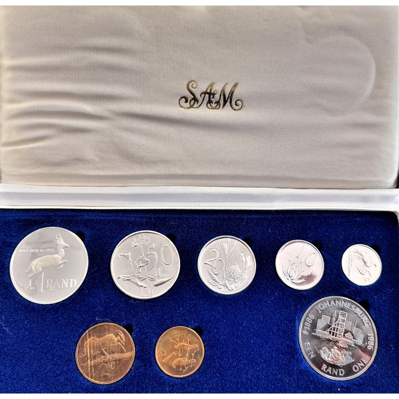 1986 Proof Set 1c to R1