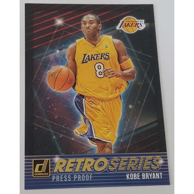 2018-19 Panini Donruss Basketball Retro Series Kobe Bryant #23 Press Proof Trading Card