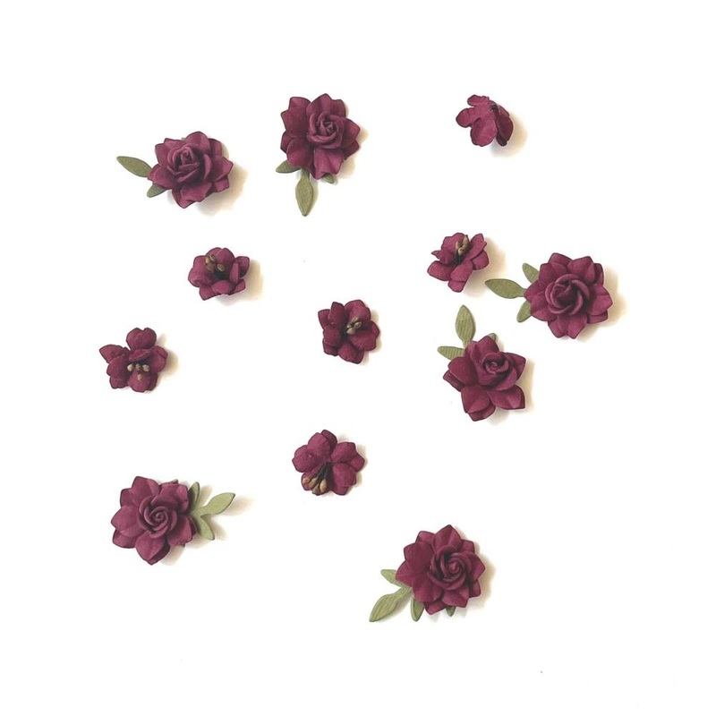 49 And Market Florets Paper Flowers Plum