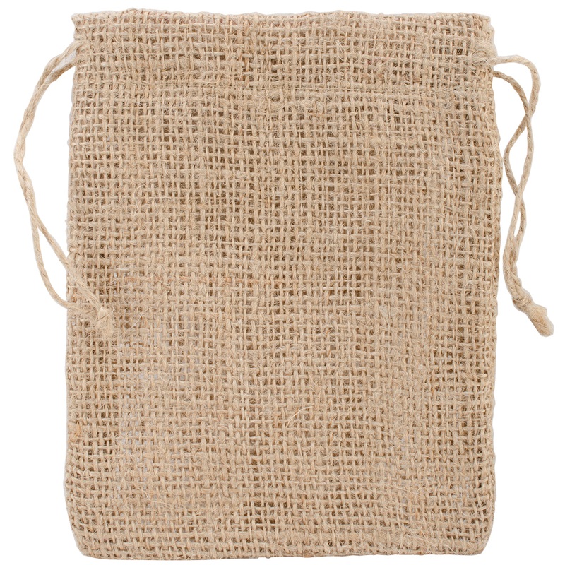 Burlap Pouch 5X6.5 Natural