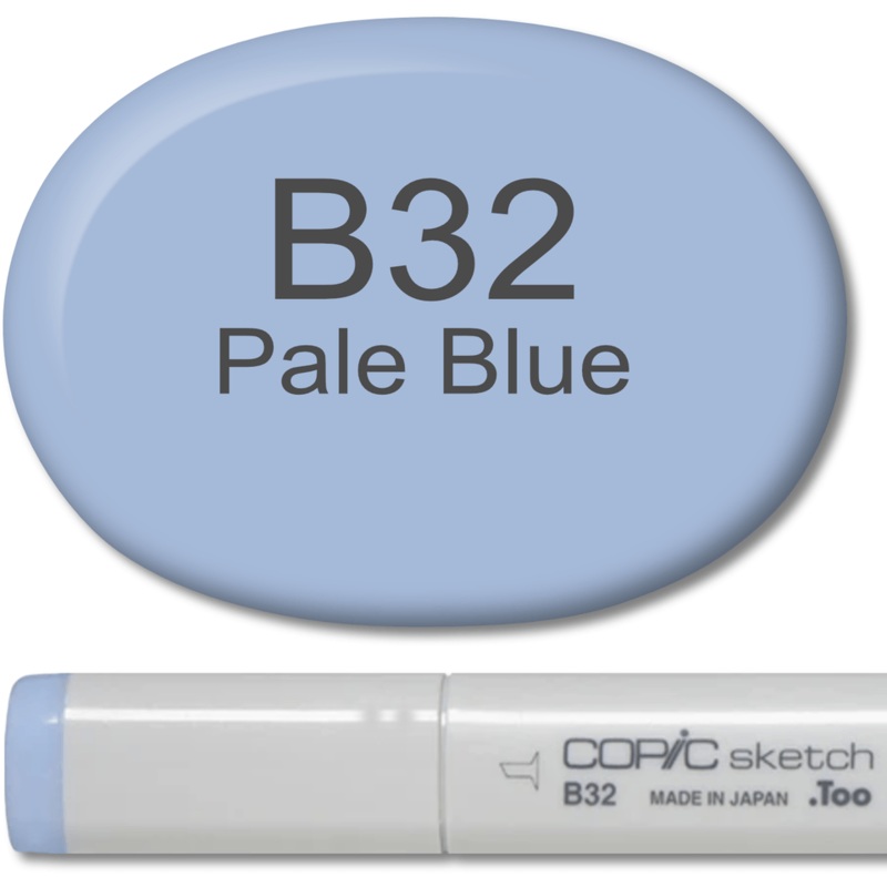 Copic Sketch Marker – B32 Pale Blue
