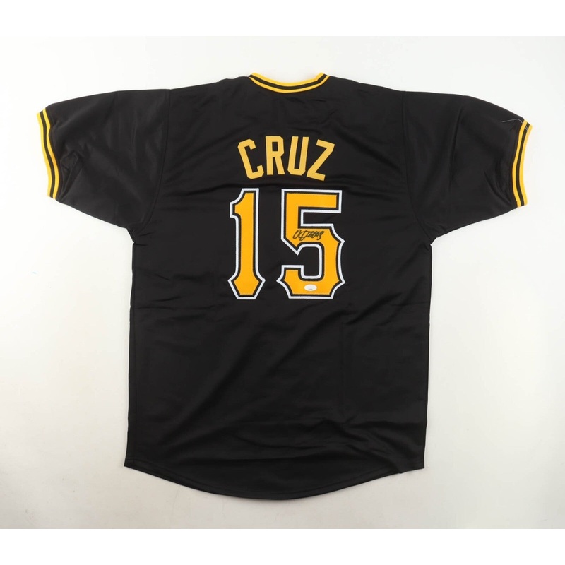 Oneil Cruz Signed Pittsburgh Pirates Jersey (JSA COA) 6′ 7 Center Fielder