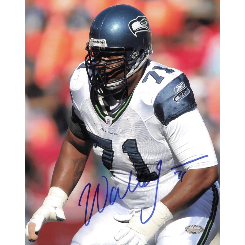 Walter Jones Autographed Signed 8×10 Photo Seattle Seahawks MCS Holo #63299