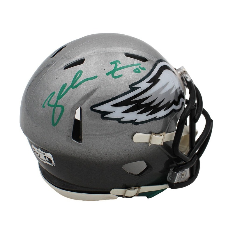 Zach Ertz Signed Philadelphia Eagles Speed Custom Fade NFL Mini Helmet