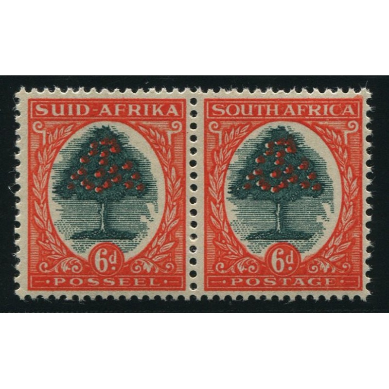 1946 6d STRONGER BACKGROUND SMALLER DESIGN MNH- SACC 60b
