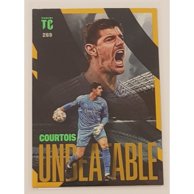 2022-23 Panini Top Class Thibaut Courtois Unbeatable #268 Orange Parallel Trading Card