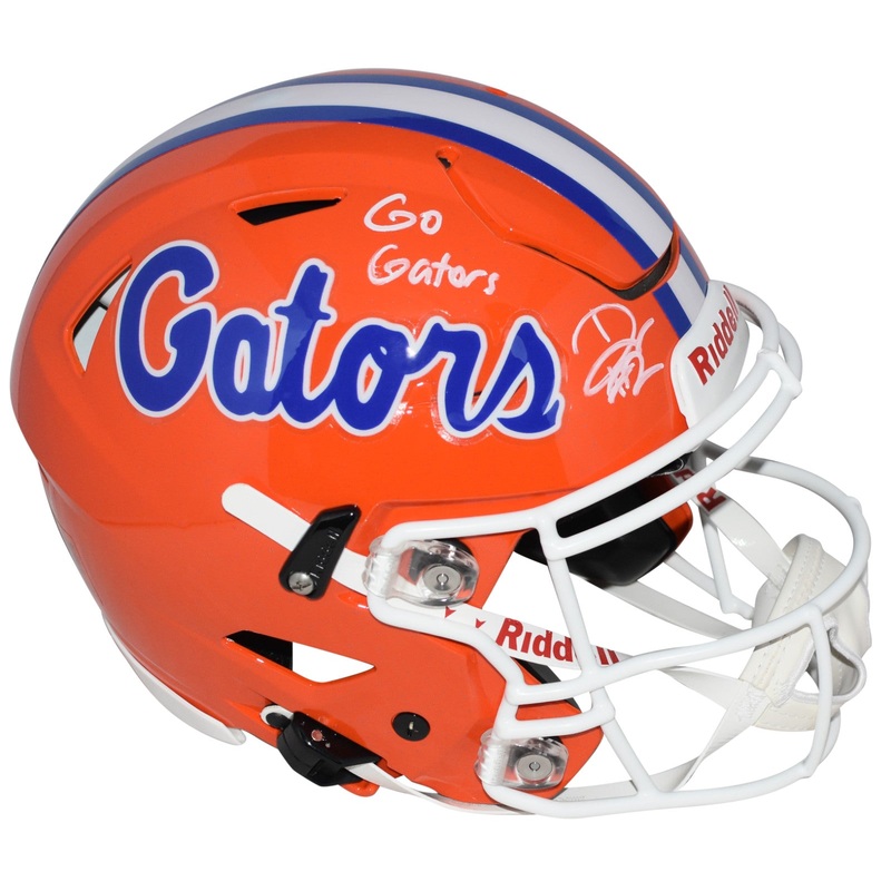 DJ LAGWAY AUTOGRAPHED FLORIDA GATORS AUTHENTIC SPEEDFLEX HELMET BECKETT