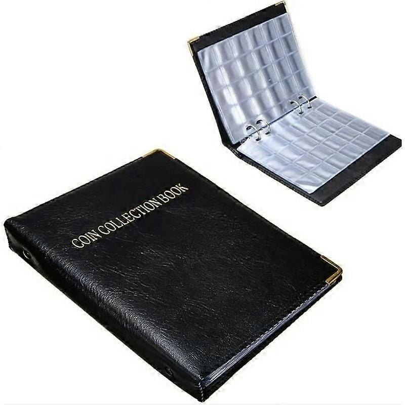 Ideal for Coins of Different Diameters  Leather Coin Album 480 Pockets Coin Collection Album  Paris Currency Binder