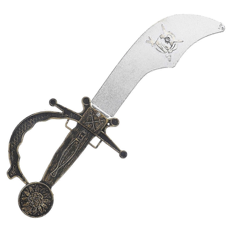 Interesting Halloween Pirate Sword Model Plastic Pirate Sword Photo Prop