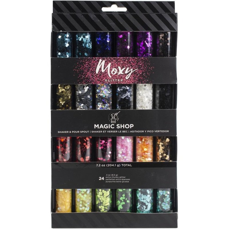 Moxy Chunky Glitter .3oz 24/Pkg Magic Shop